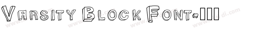 Varsity Block Font字体转换